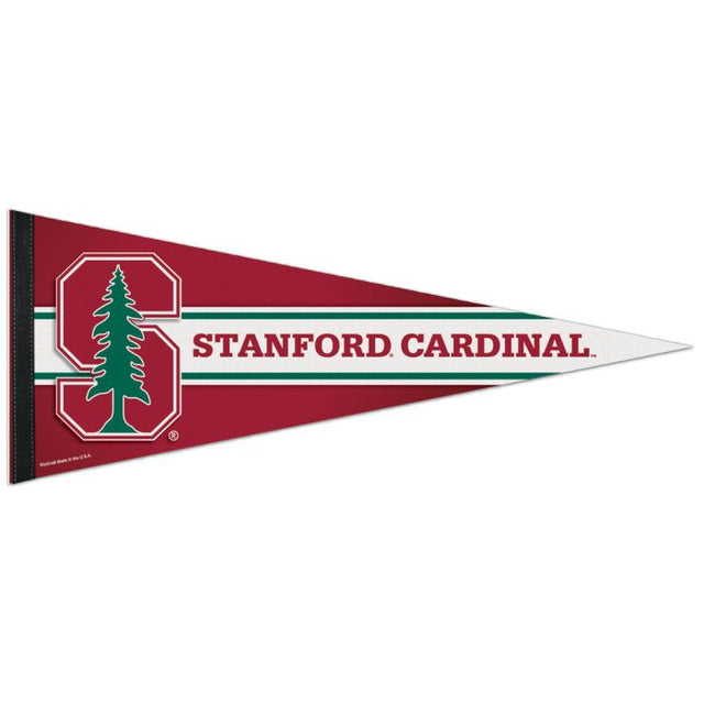 Banderín premium de Stanford Cardinal de 12" x 30"