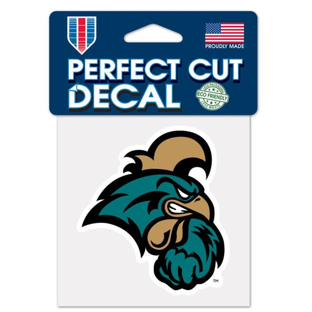 Coastal Carolina Chanticleers Perfect Cut Color Decal 4" x 4"