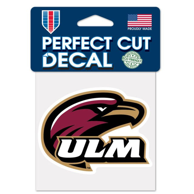 Louisiana - Monroe War Hawks Perfect Cut Color Decal 4" x 4"