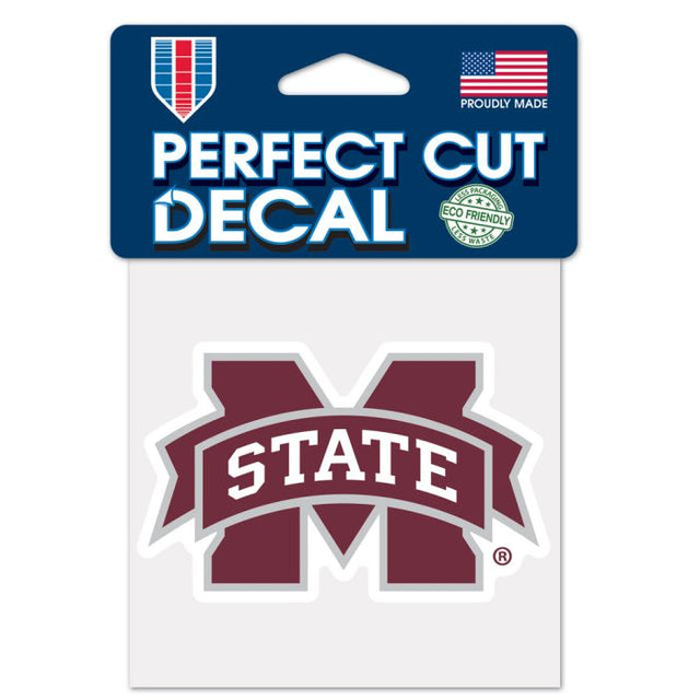 Mississippi State Bulldogs Perfect Cut Color Decal 4" x 4"