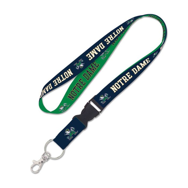 Cordón de Notre Dame Fighting Irish con hebilla desmontable de 1"