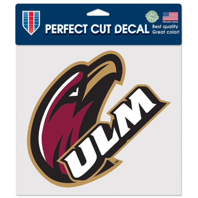 Louisiana - Monroe War Hawks Perfect Cut Color Decal 8" x 8"