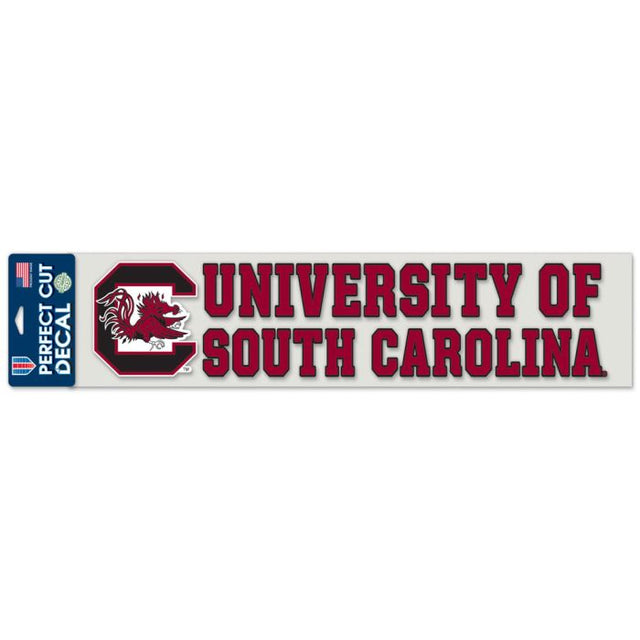 South Carolina Gamecocks Perfect Cut Decals 4" x 17"