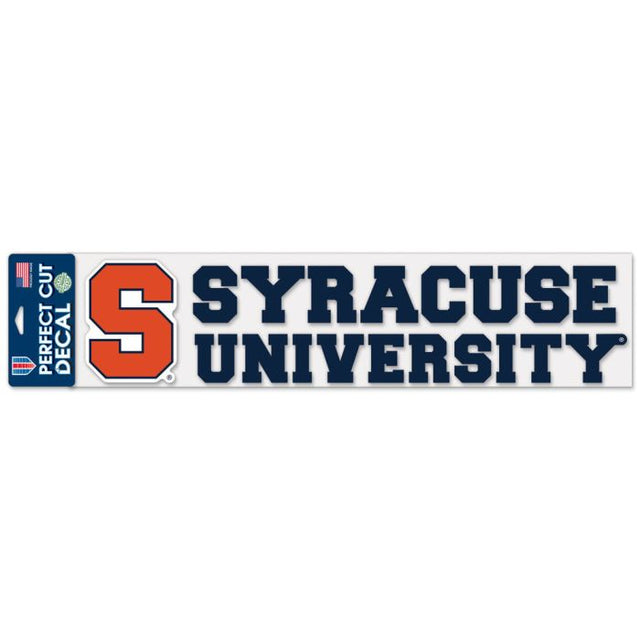 Syracuse Orange Perfect Cut Decals 4" x 17"