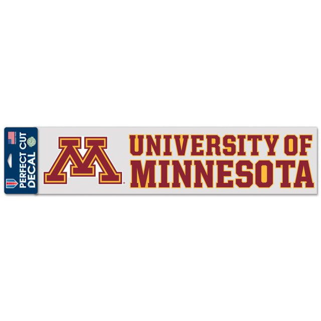 Minnesota Golden Gophers Perfect Cut Decals 4" x 17"