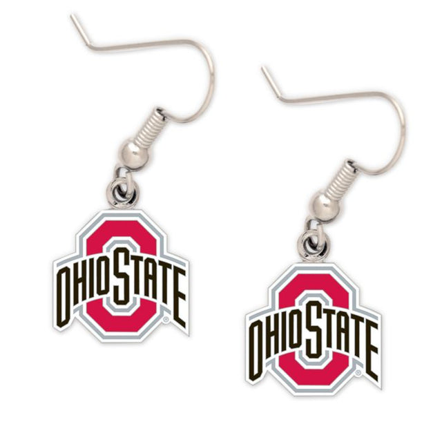 Pendientes y tarjeta de joyería de los Ohio State Buckeyes