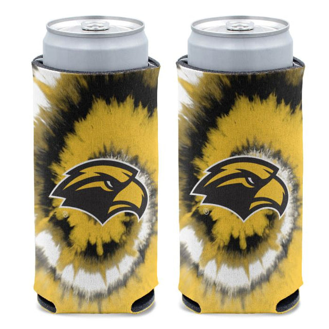 Enfriador de latas delgado de 12 oz con estampado TIE DYE de Southern Miss Golden Eagles