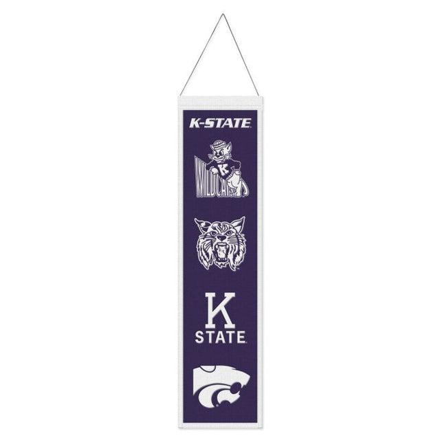 Bandera de lana vintage de EVOLUTION de los Kansas State Wildcats/Collegiate, 8" x 32"