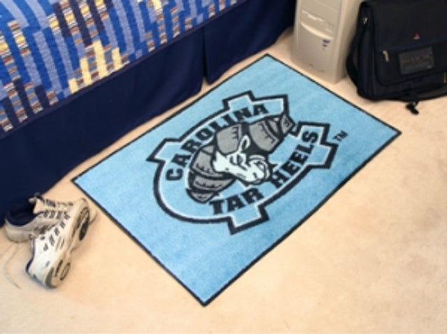 Alfombra Tar Heels de Carolina del Norte: estilo inicial, diseño de mascota