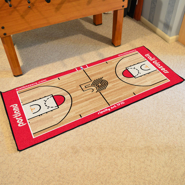 Portland Trailblazers Mat Court Runner Large 29.5x54