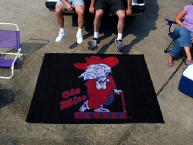 Mississippi Rebels Area Rug - Tailgater, Mascot Design