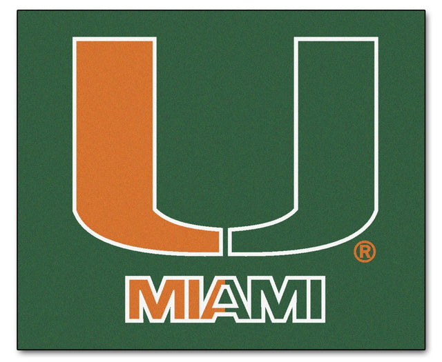 Miami Hurricanes Area Rug - Tailgater, 'U' Design