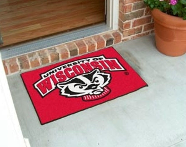 Wisconsin Badgers Rug - Starter Style, Mascot Design