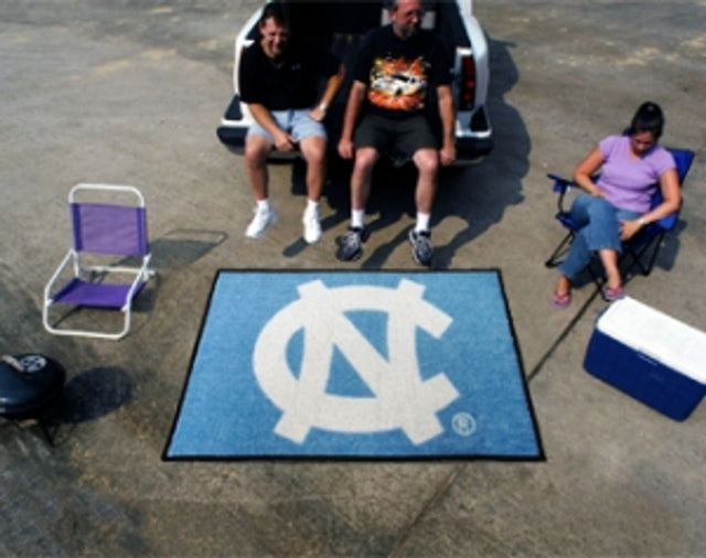 North Carolina Tar Heels Area Rug - Tailgater, 'NC' Design