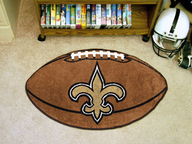 Tapete de fútbol de los New Orleans Saints de 22 x 35 pulgadas