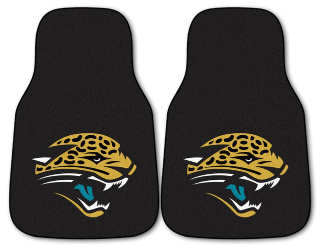 Juego de 2 alfombrillas para coche con estampado de los Jacksonville Jaguars