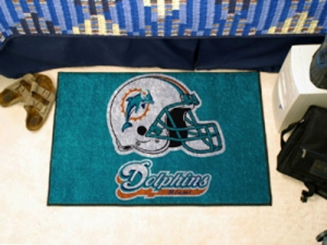 Miami Dolphins Rug - Starter Style, Helmet Design