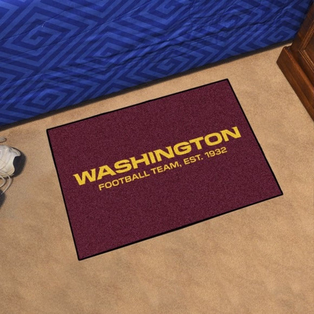 Alfombra del equipo de fútbol de Washington, diseño de casco estilo principiante, 19 x 30 pulgadas