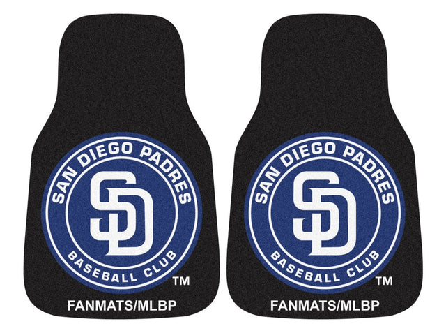 San Diego Padres Car Mats Printed Carpet 2 Piece Set