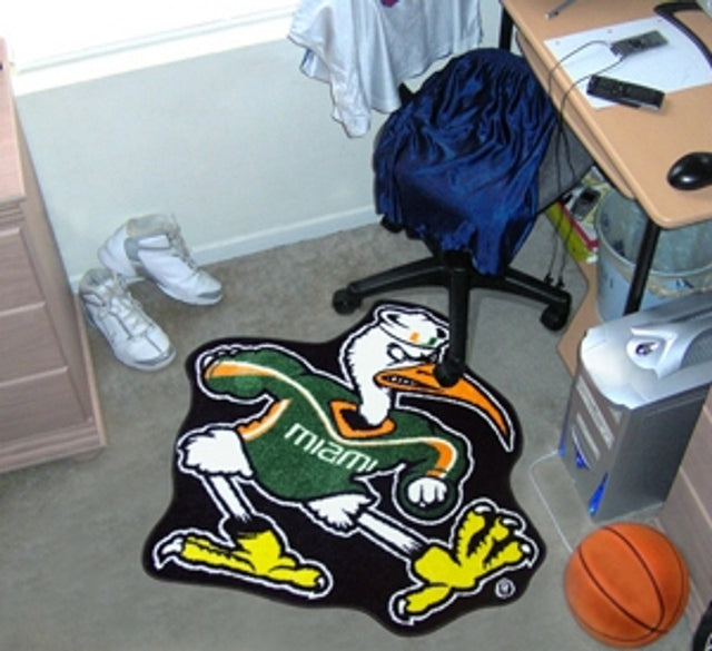 Miami Hurricanes Area Rug - Mascot Style