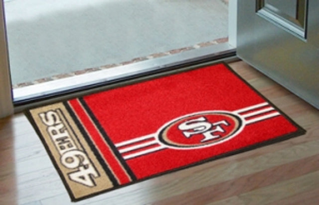 Alfombra de los San Francisco 49ers: diseño de logotipo y estilo inicial