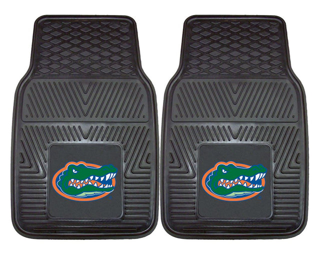 Alfombrillas de vinilo para coche de 2 piezas resistentes de Florida Gators