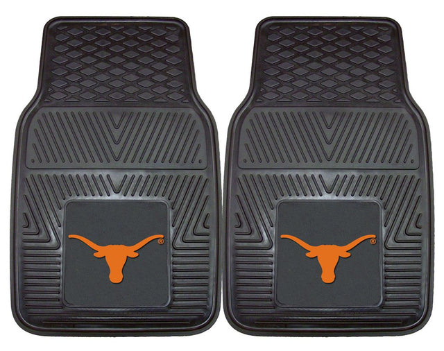 Alfombrillas de vinilo para coche de dos piezas resistentes de Texas Longhorns