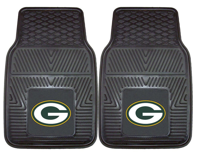 Green Bay Packers Car Mats Heavy Duty 2 Piece Vinyl