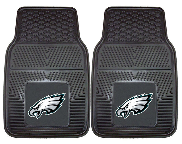 Alfombrillas de vinilo resistentes para coche de 2 piezas de los Philadelphia Eagles