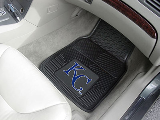 Alfombrillas de vinilo para coche de dos piezas resistentes de Kansas City Royals