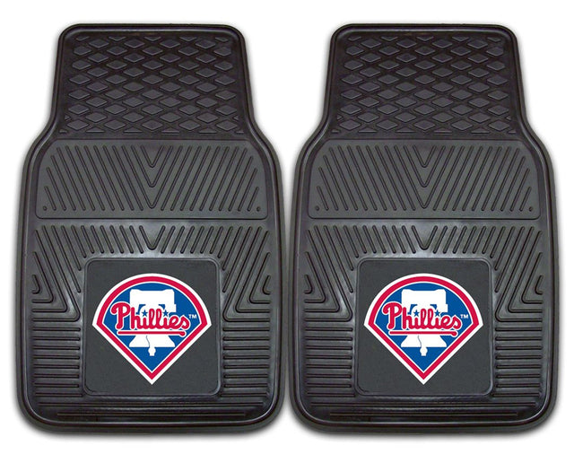 Philadelphia Phillies Car Mats Heavy Duty 2 Piece Vinyl