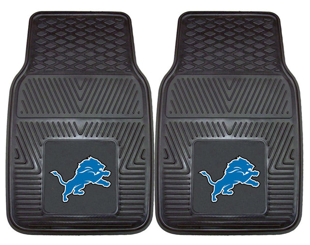 Alfombrillas de vinilo resistentes de 2 piezas para coche de los Detroit Lions