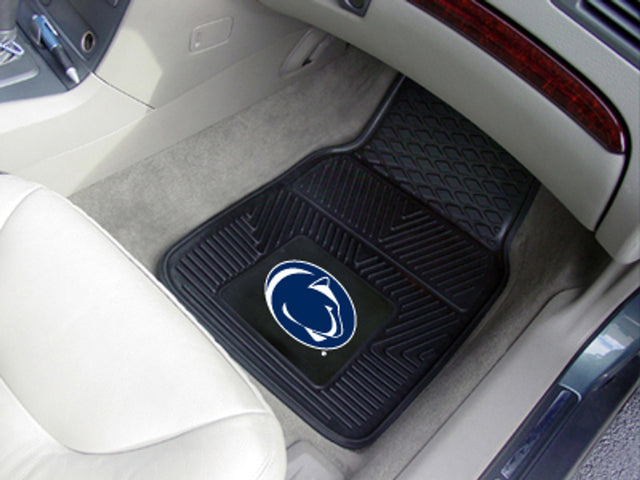 Alfombrillas de vinilo resistentes para coche de Penn State Nittany Lions, de 2 piezas