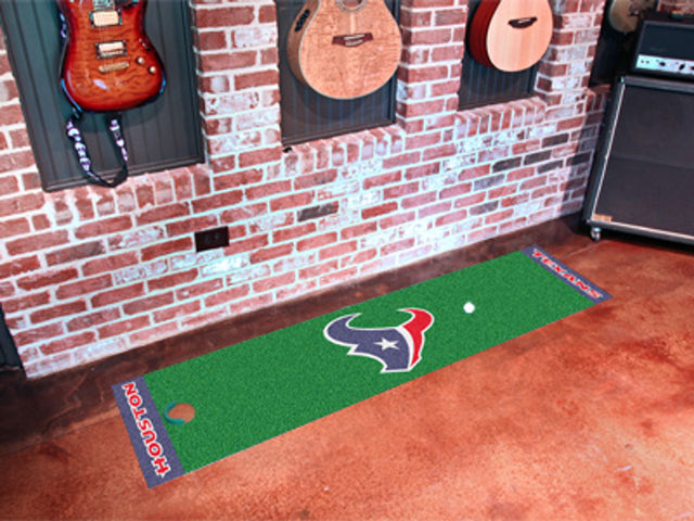 Alfombra verde para putting de los Houston Texans