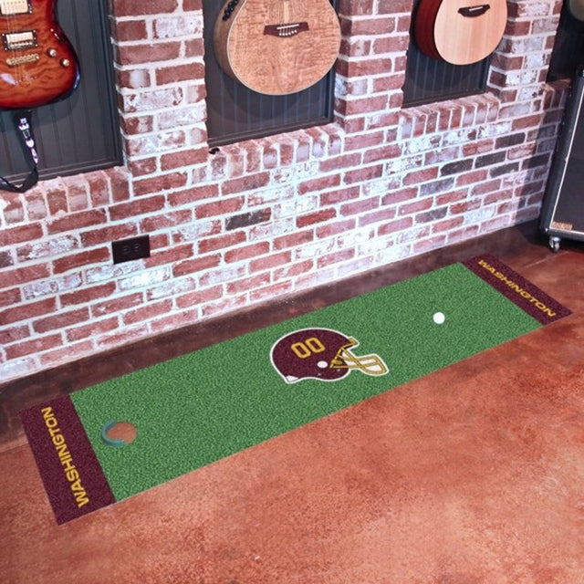 Tapete para putting green del equipo de fútbol de Washington