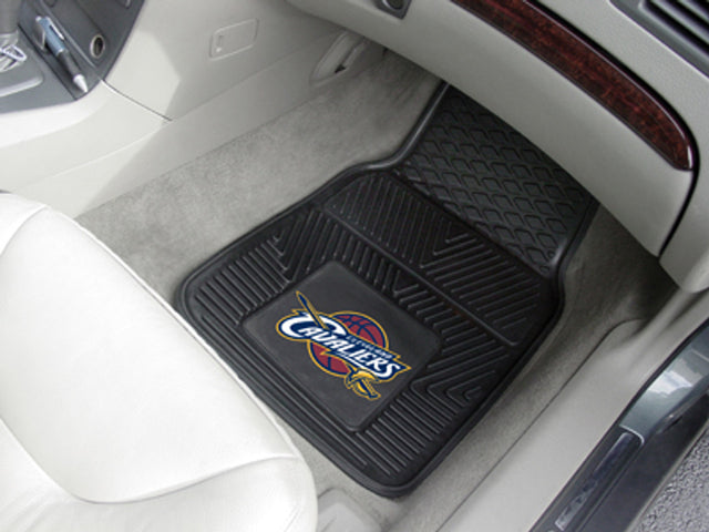 Alfombrillas de vinilo para coche de 2 piezas resistentes de los Cleveland Cavaliers