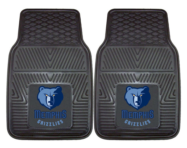 Alfombrillas de vinilo para coche de dos piezas resistentes de Memphis Grizzlies