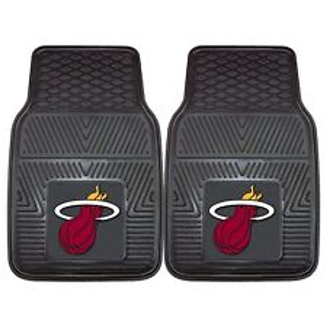 Miami Heat Heavy Duty 2-Piece Vinyl Car Mats