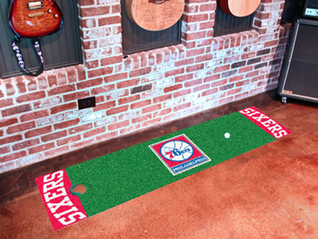 Alfombra de putting green de los Philadelphia 76ers