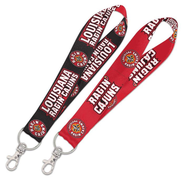 Louisiana - Lafayette Ragin Cajuns Lanyard Key Strap 1"