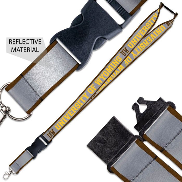 Wyoming Cowboys Lanyard w/ Buckle Reflective 1"