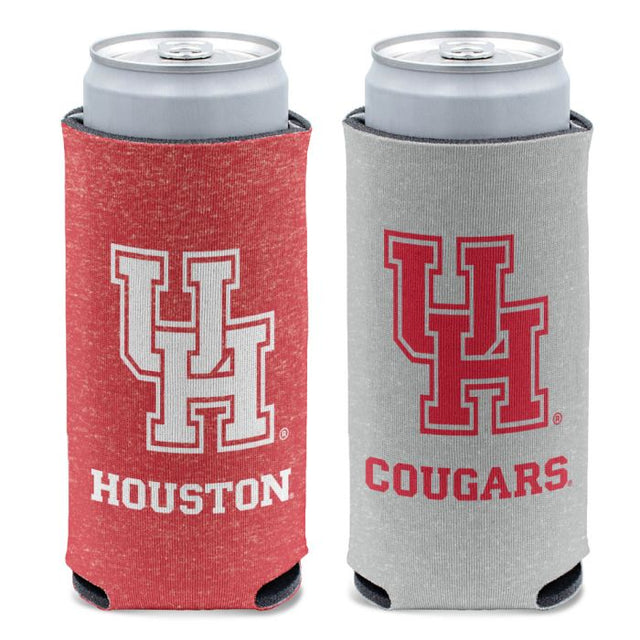 Enfriador de latas delgado de 12 oz con diseño jaspeado de Houston Cougars