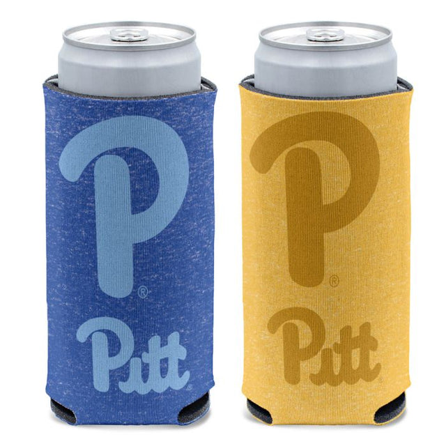 Enfriador de latas delgado de 12 oz con diseño jaspeado de los Pittsburgh Panthers