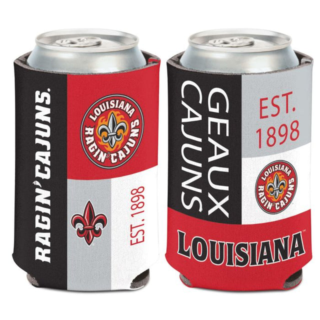 Louisiana - Lafayette Ragin Cajuns COLOR BLOCK Can Cooler 12 oz.