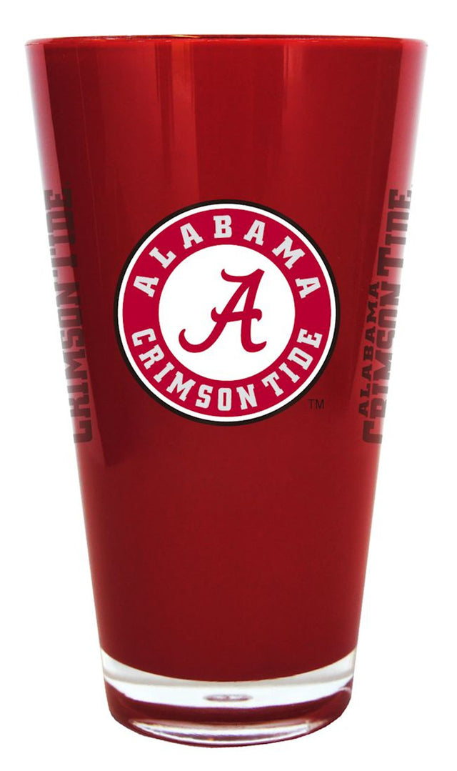 Vaso de cerveza Alabama Crimson Tide de 20 oz con aislamiento de plástico