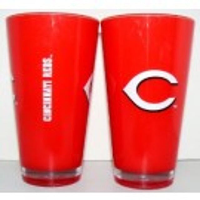 Cincinnati Reds Glass 20oz Pint Plastic Insulated CO