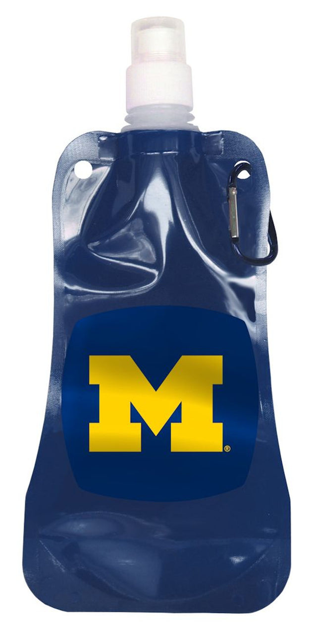 Botella de agua plegable de 16 oz de los Michigan Wolverines