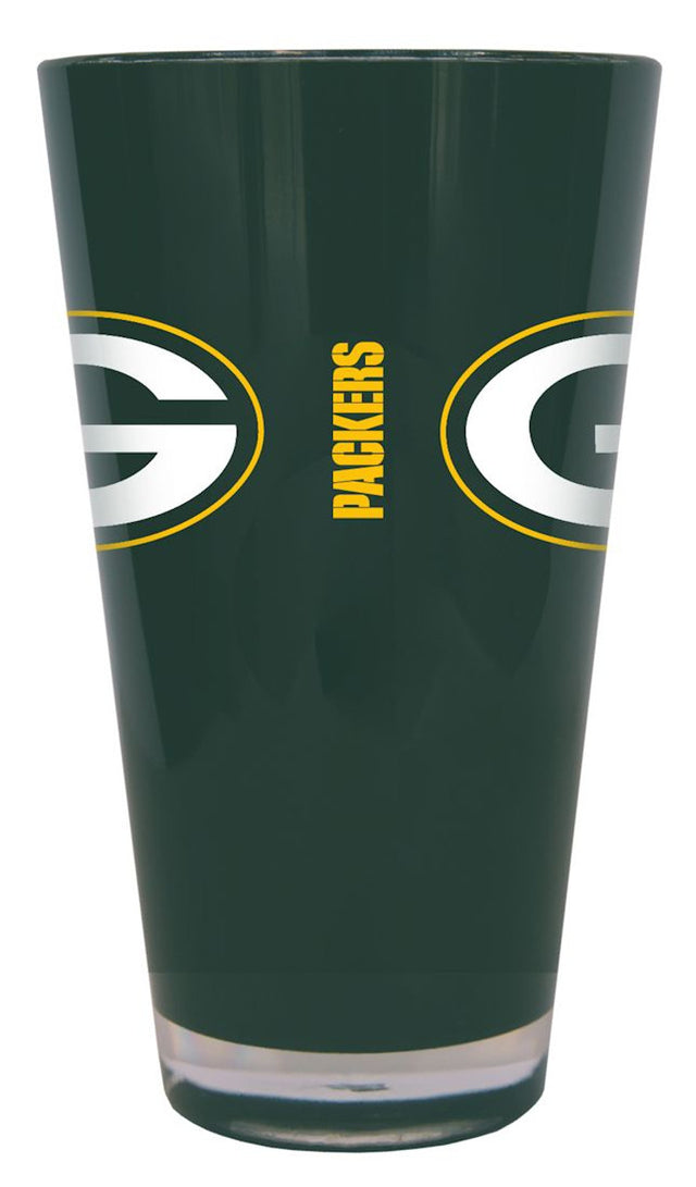 Green Bay Packers Glass 20oz Pint Plastic Insulated CO