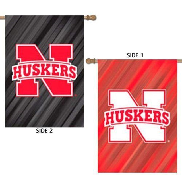 Bandera de los Nebraska Cornhuskers de gamuza de doble cara