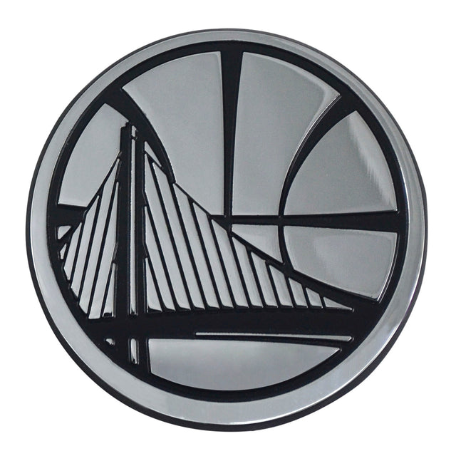 Golden State Warriors Auto Emblem Premium Metal Chrome